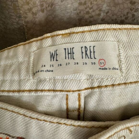 Free People We The Free Borderline Southwestern Cutoff Shorts Size 31 - Picture 3 of 13